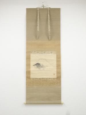 今尾景年筆　富士図　肉筆紙本掛軸（今尾景祥箱書）□z